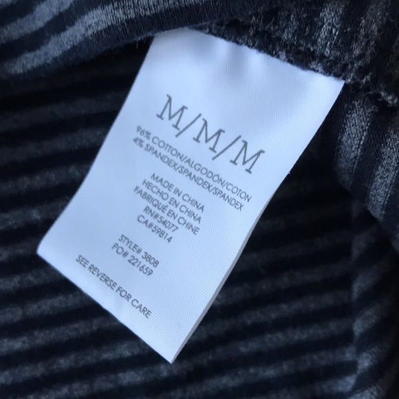 Cabi 3808 striped grey black top long sleeve - Picture 7 of 7